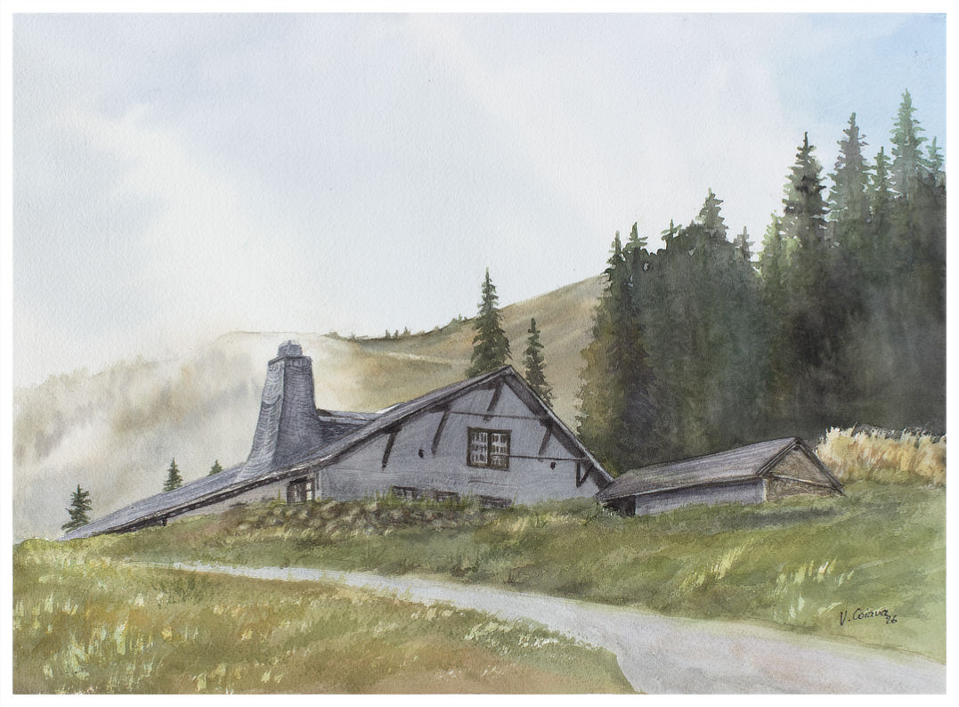 aquarelle Victoria Coiana Au Témeley