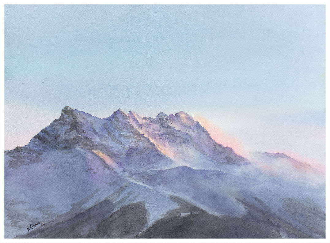 aquarelle Victoria Coiana Douceur vespérale