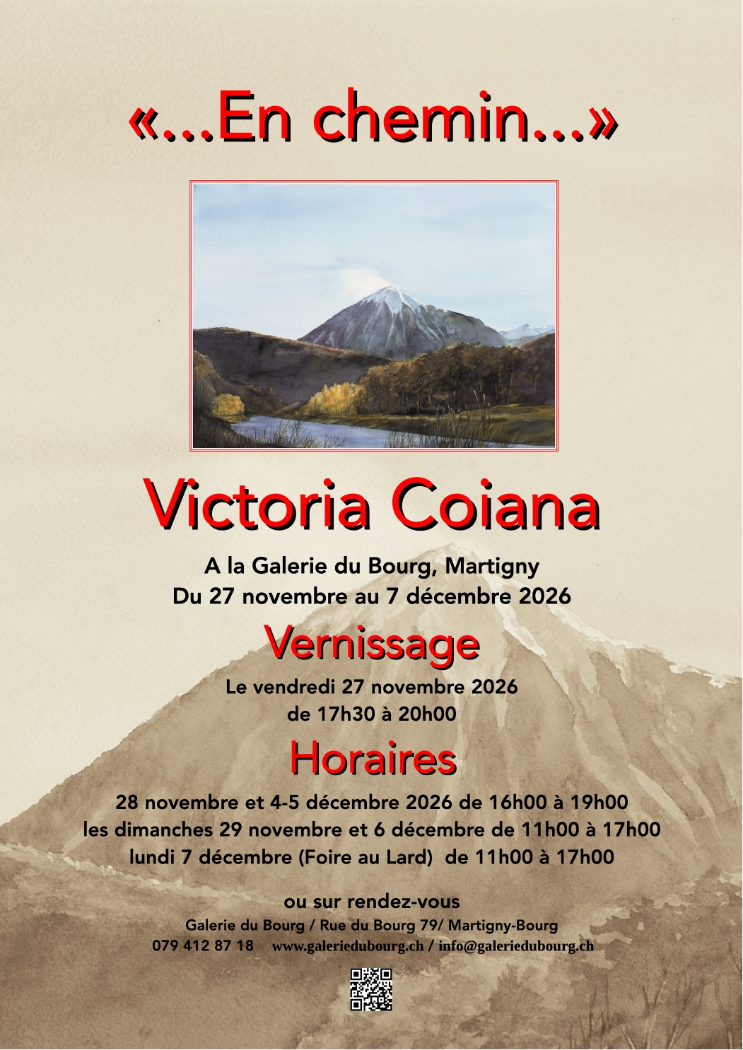 Affiche Galerie du Bourg 2026 