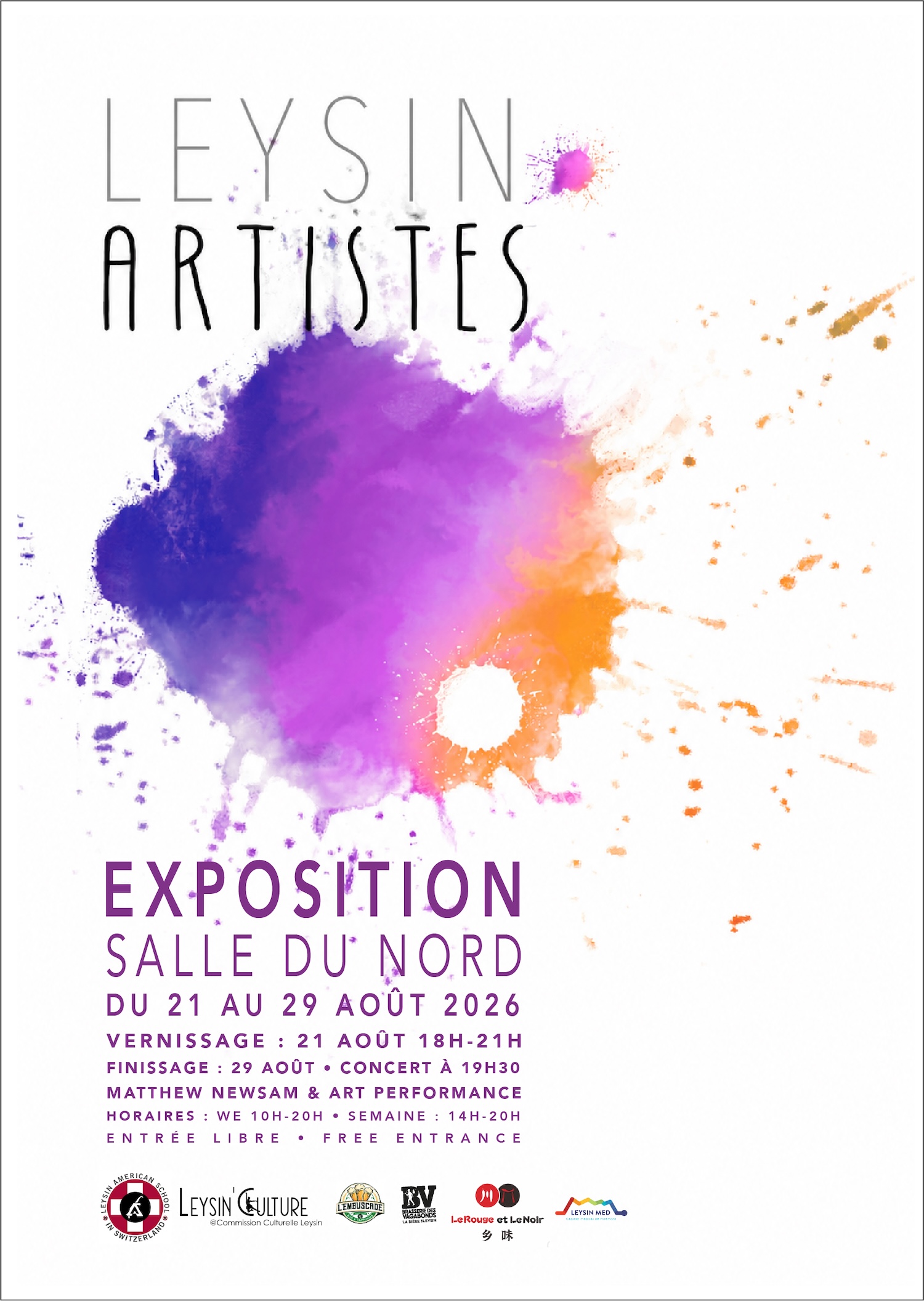 Flyer A5 EXPO Artistes Leysin 2026 2